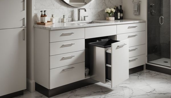 Poubelles de salle de bain : élégance et praticité réunies